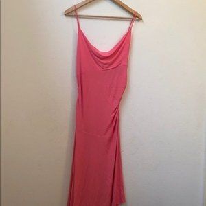 Diane von furstenberg solid pink formal dress